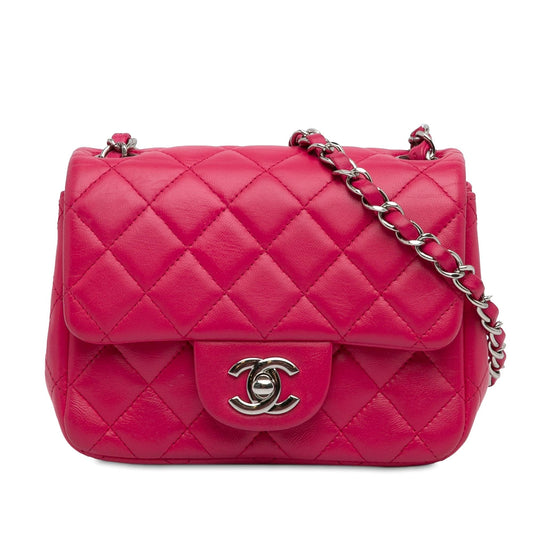 Chanel Mini Classic Lambskin Square Single Flap (SHG-w1g0FJ) Crossbody