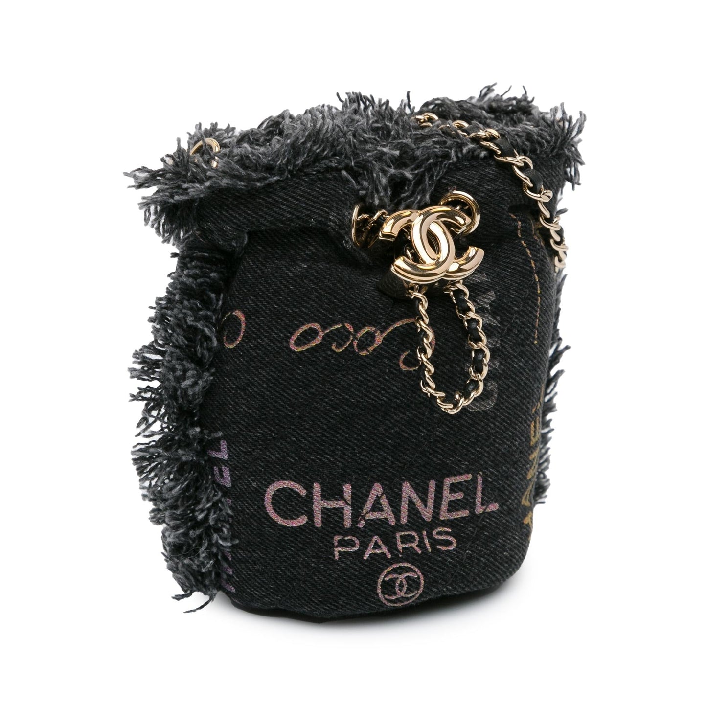 Chanel Mini Denim Mood Bucket with Chain (SHG-lXV8UG)