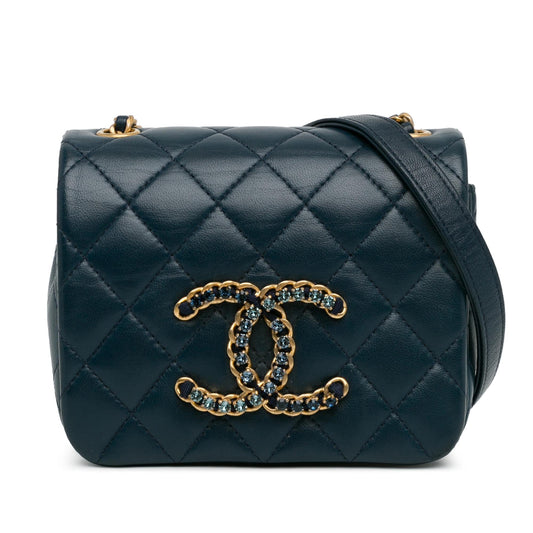 Chanel Mini Lambskin CC Crystal Full flap (SHG-tjFZO9) Crossbody