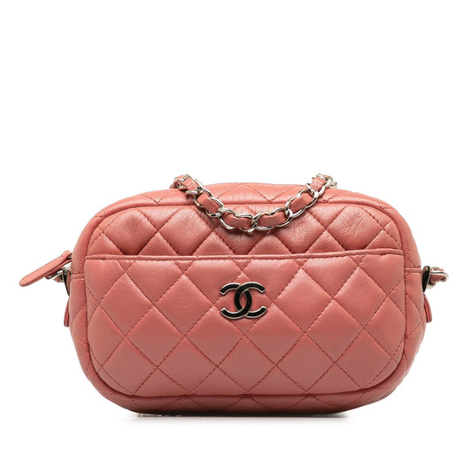 Chanel Mini Lambskin Camera Case (SHG-J1pjLT) Crossbody