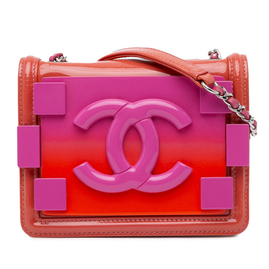Chanel Mini Ombre Plexiglass and Patent Boy Brick Flap (SHG-ekVGPs) Crossbody