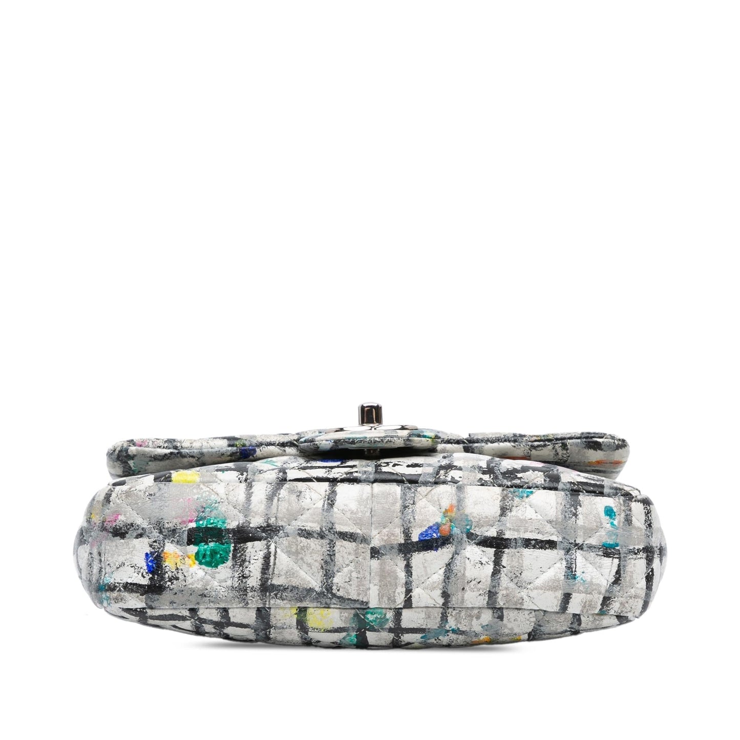 Chanel Mini Rectangular Calfskin Hand Painted Graffiti Flap