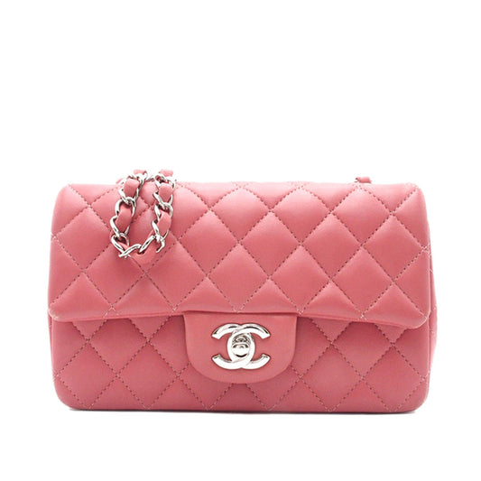 Chanel Mini Rectangular Classic Lambskin Single Flap (SHG-TIx3qD) Crossbody