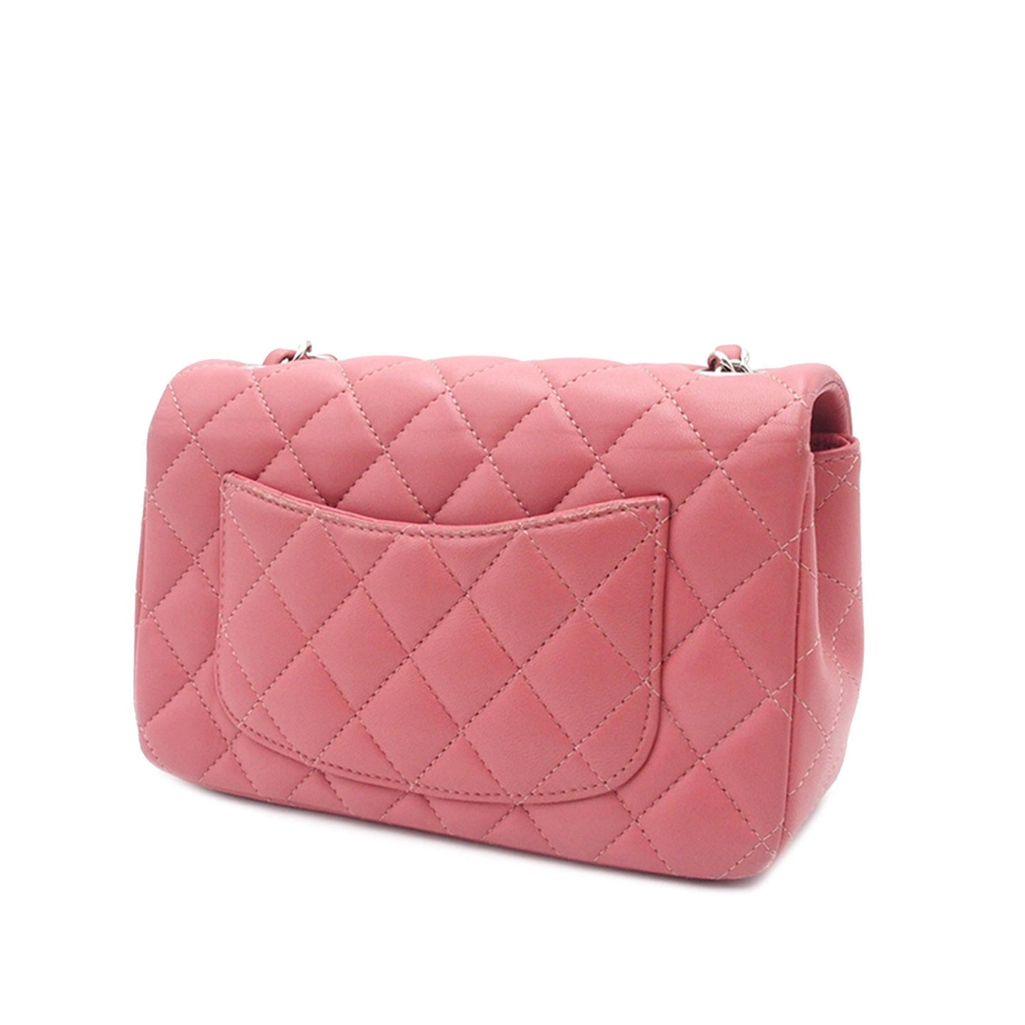 Chanel Mini Rectangular Classic Lambskin Single Flap (SHG-TIx3qD) Crossbody