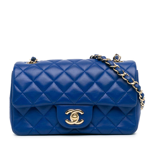 Chanel Mini Rectangular Classic Lambskin Single Flap (SHG-DyJzXS) Crossbody