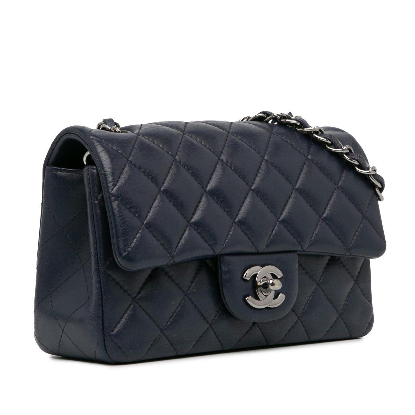 Chanel Mini Rectangular Classic Lambskin Single Flap (SHG-VhXRd6) Crossbody