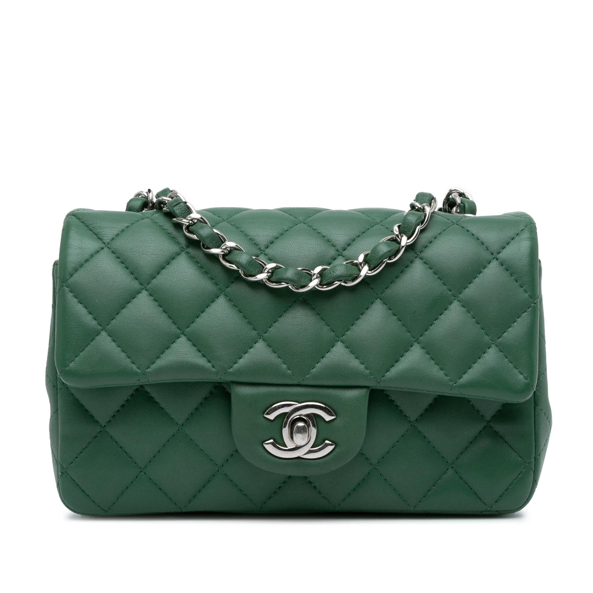 Chanel Mini Rectangular Classic Lambskin Single Flap (SHG-VkUtVQ) Crossbody