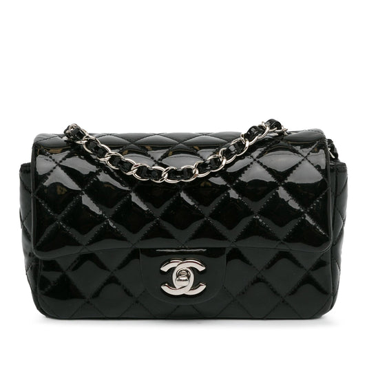 Chanel Mini Rectangular Classic Patent Single Flap (SHG-foRix8) Crossbody