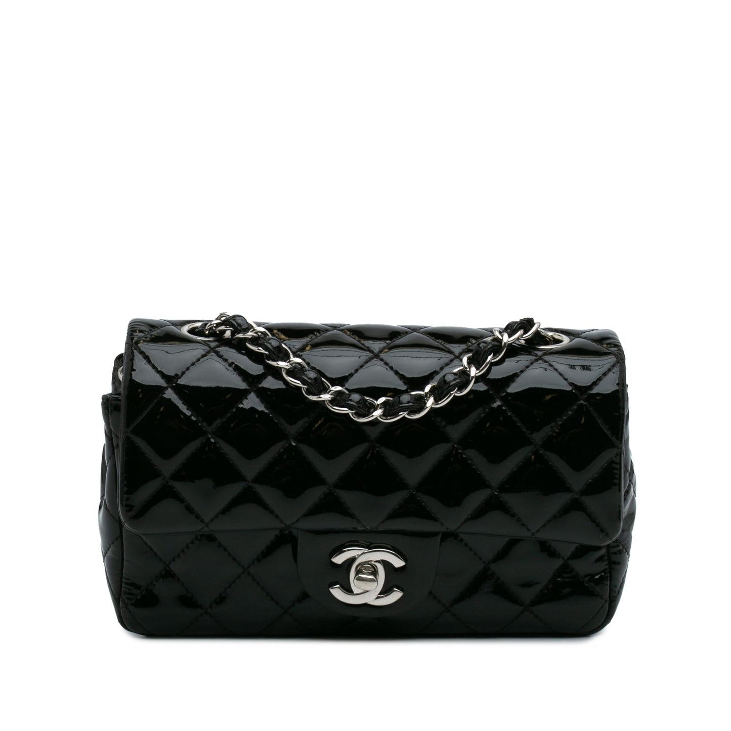 Chanel Mini Rectangular Classic Patent Single Flap
