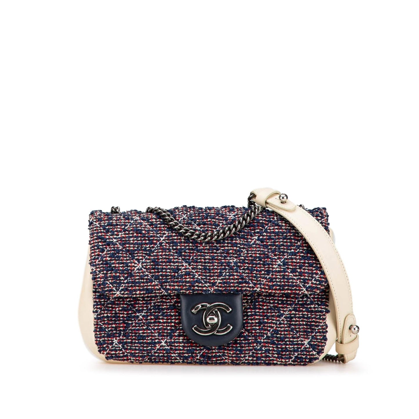 Chanel Mini Rectangular Tweed Single Flap Shoulder Bag