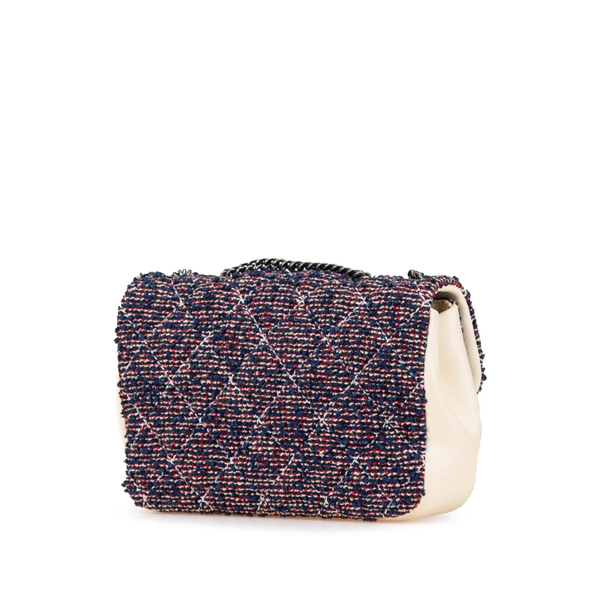 Chanel Mini Rectangular Tweed Single Flap Shoulder Bag
