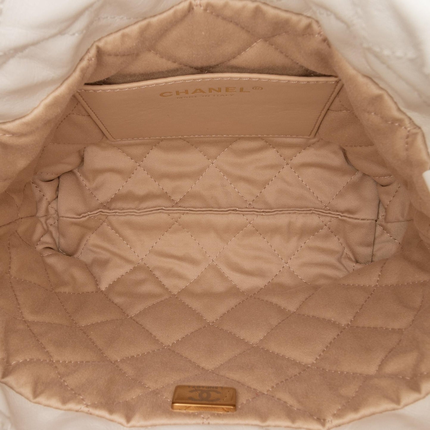 Chanel Mini Shiny Calfskin 22 Hobo Shoulder Bag