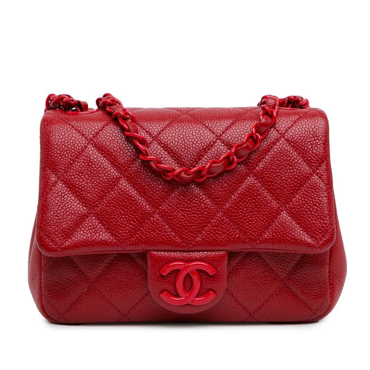 Chanel Mini Square Caviar Incognito Flap (SHG-FUMUNQ) Crossbody