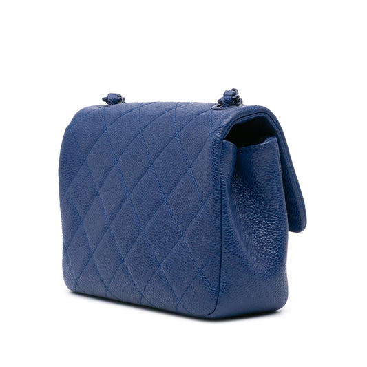 Chanel Mini Square Caviar Incognito Flap Crossbody