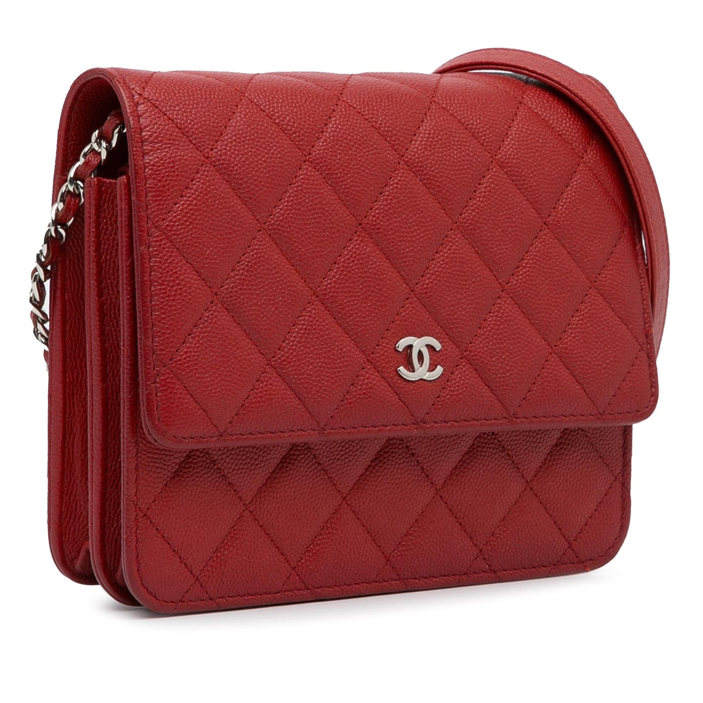 Chanel Mini Square Caviar Wallet on Chain (SHG-xhNJS8) Crossbody
