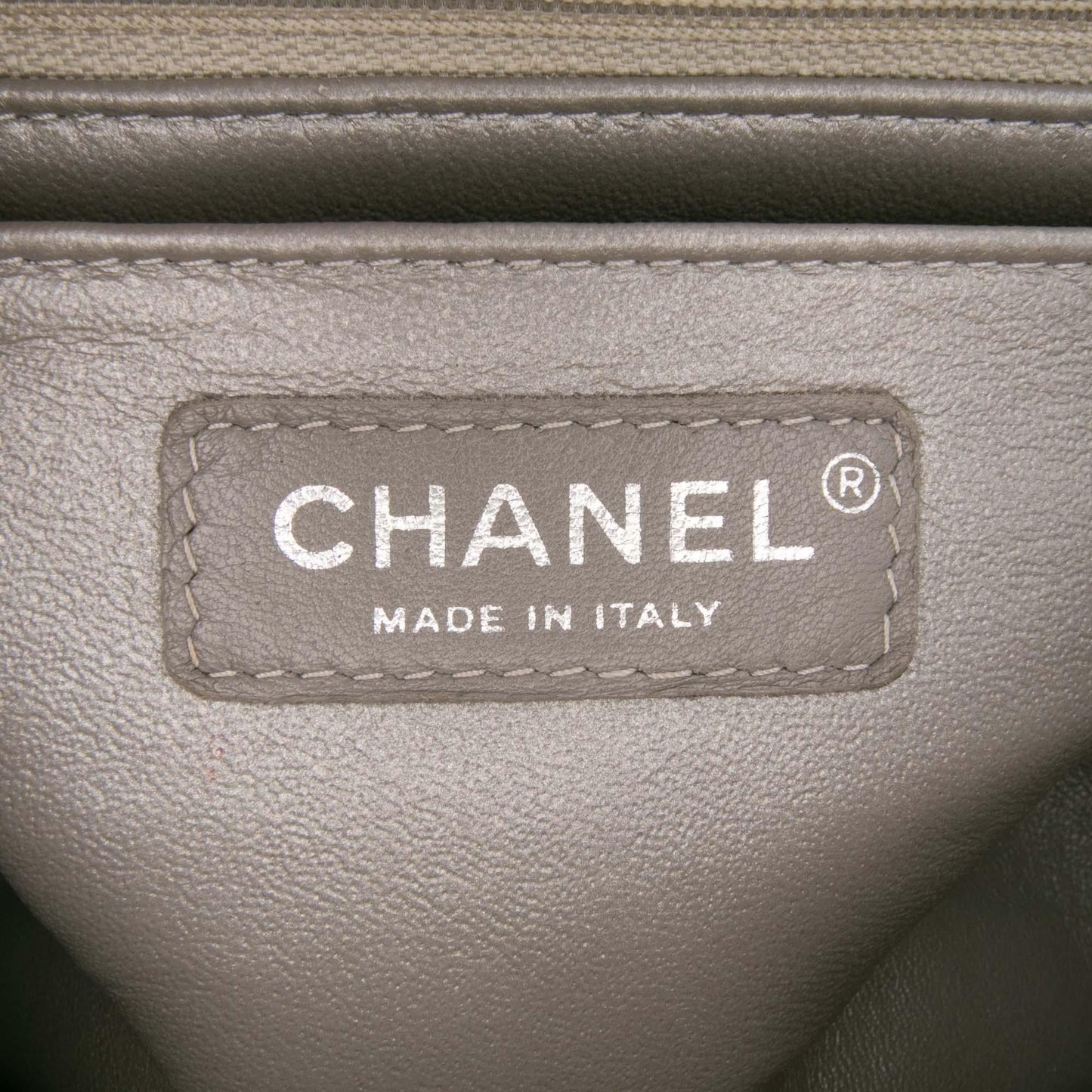 Chanel Mini Square Classic Chevron Iridescent Lambskin Single Flap