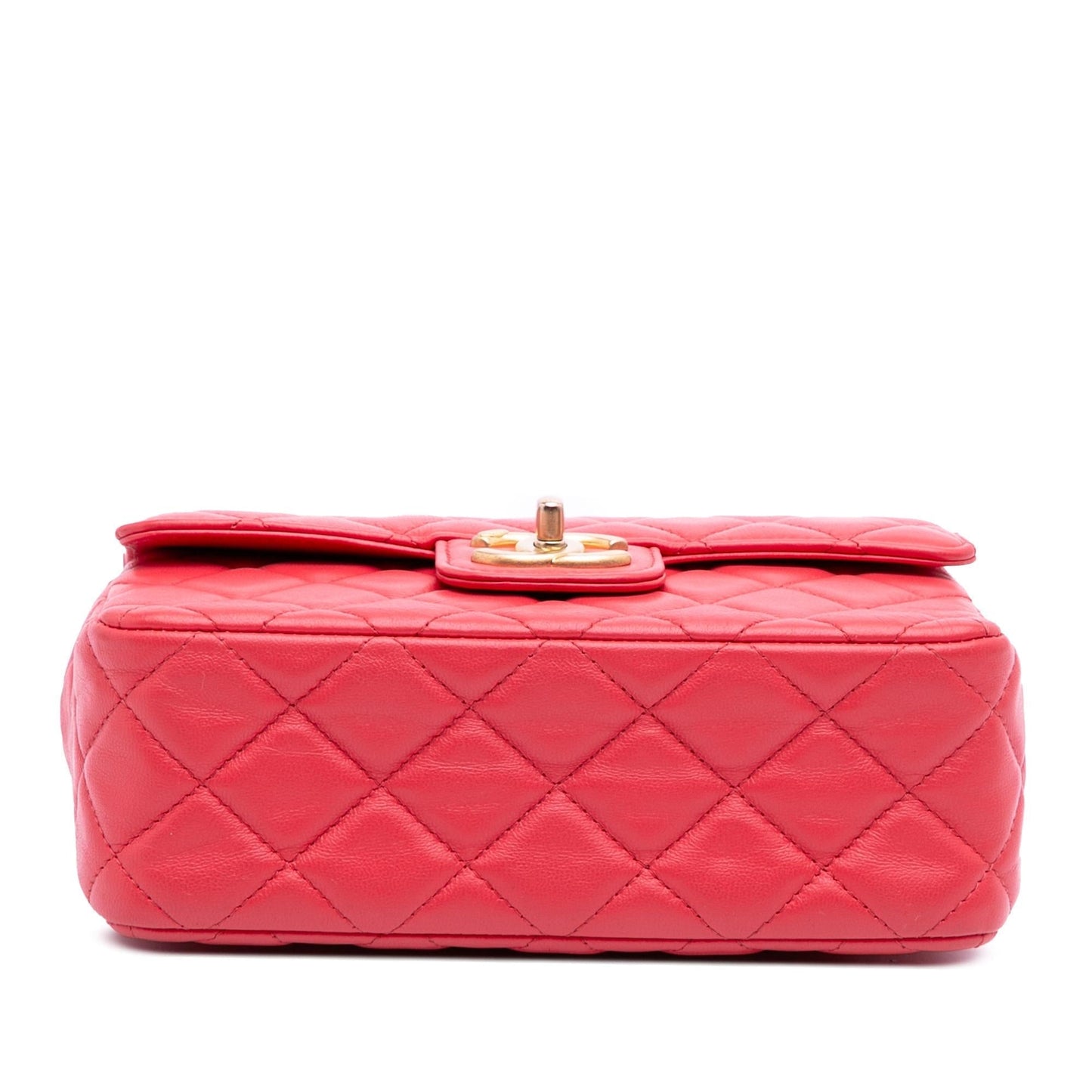 Chanel Mini Square Classic Lambskin Casino Royale Charms Single Flap
