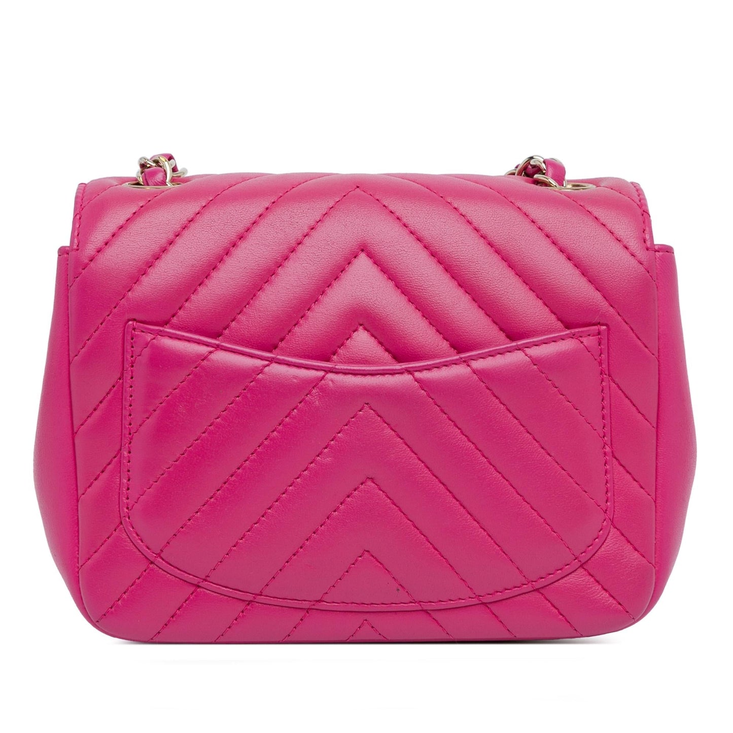 Chanel Mini Square Classic Lambskin Chevron Flap (SHG-Z0yp7W) Crossbody