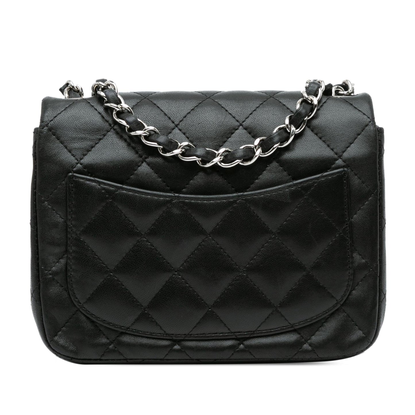 Chanel Mini Square Classic Lambskin Single Flap (SHG-dYzu0j) Crossbody