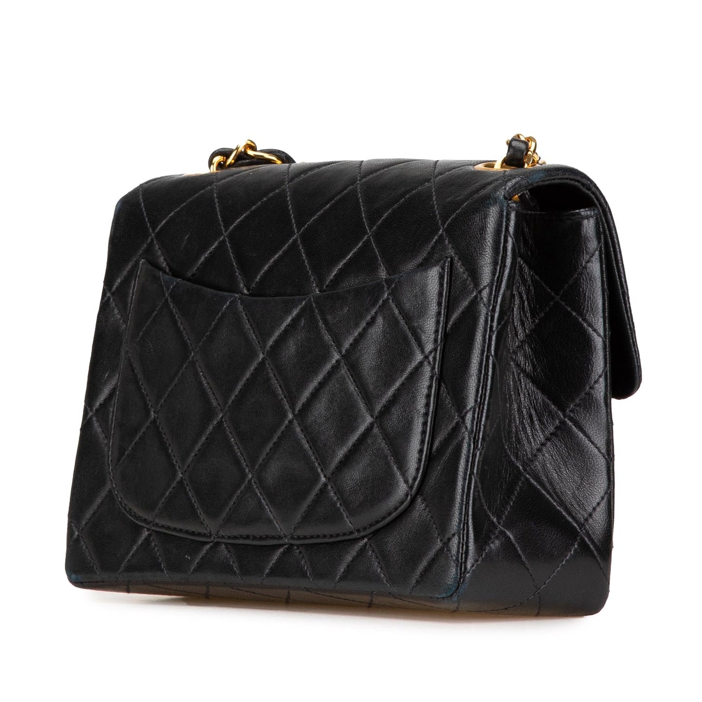 Chanel Mini Square Classic Lambskin Single Flap Crossbody