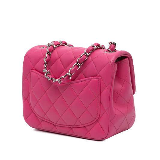 Chanel Mini Square Classic Lambskin Single Flap Crossbody