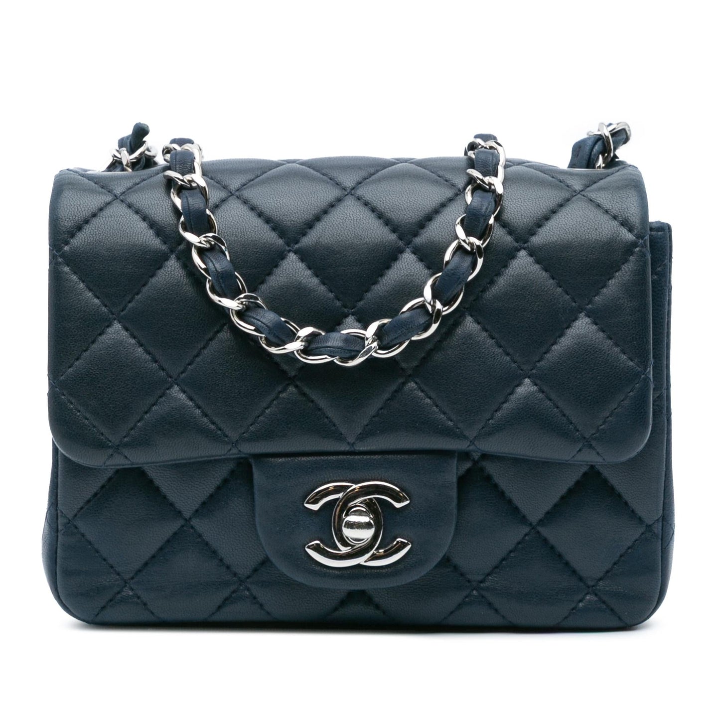 Chanel Mini Square Classic Lambskin Single Flap Crossbody