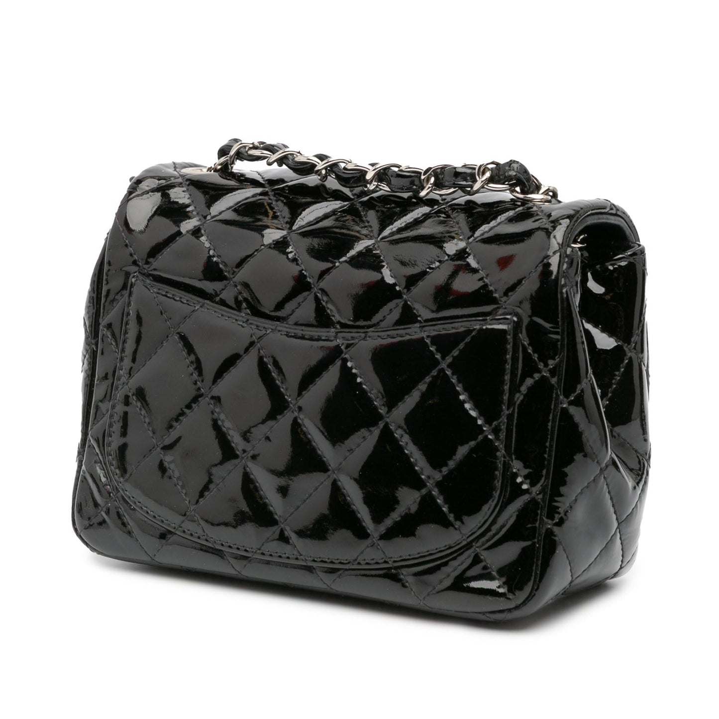 Chanel Mini Square Classic Patent Single Flap
