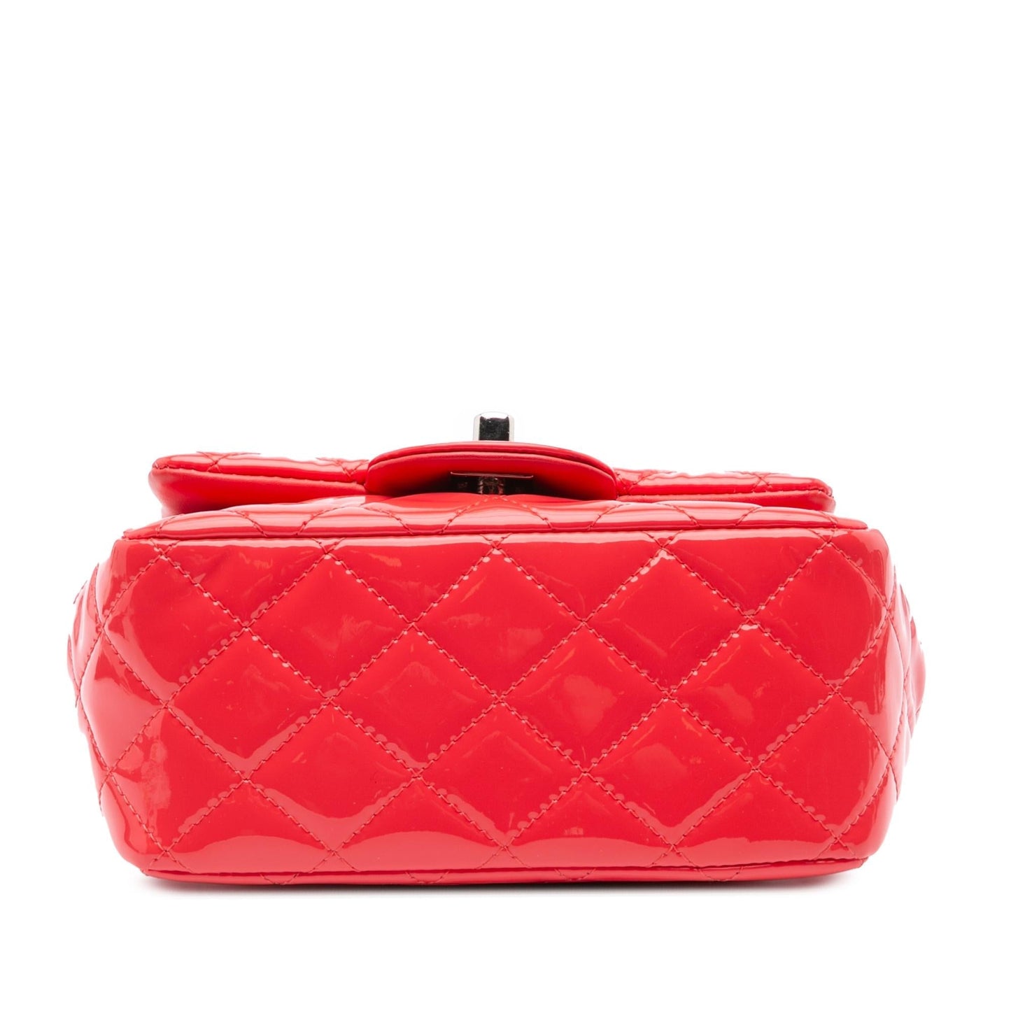 Chanel Mini Square Classic Patent Single Flap Crossbody
