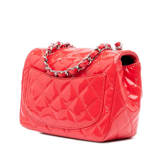Chanel Mini Square Classic Patent Single Flap Crossbody