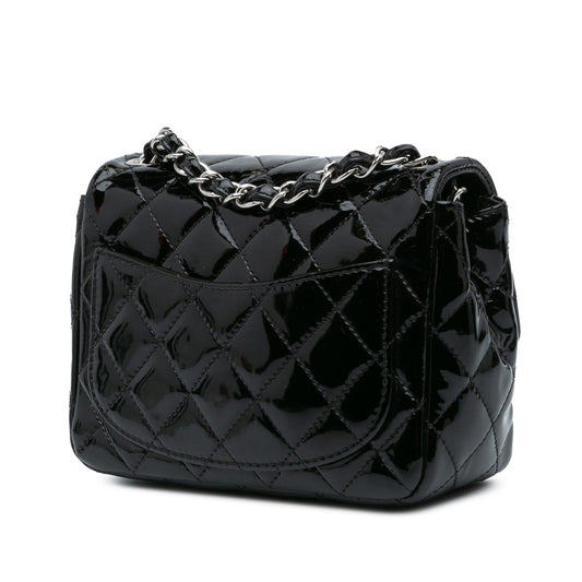 Chanel Mini Square Classic Patent Single Flap Crossbody
