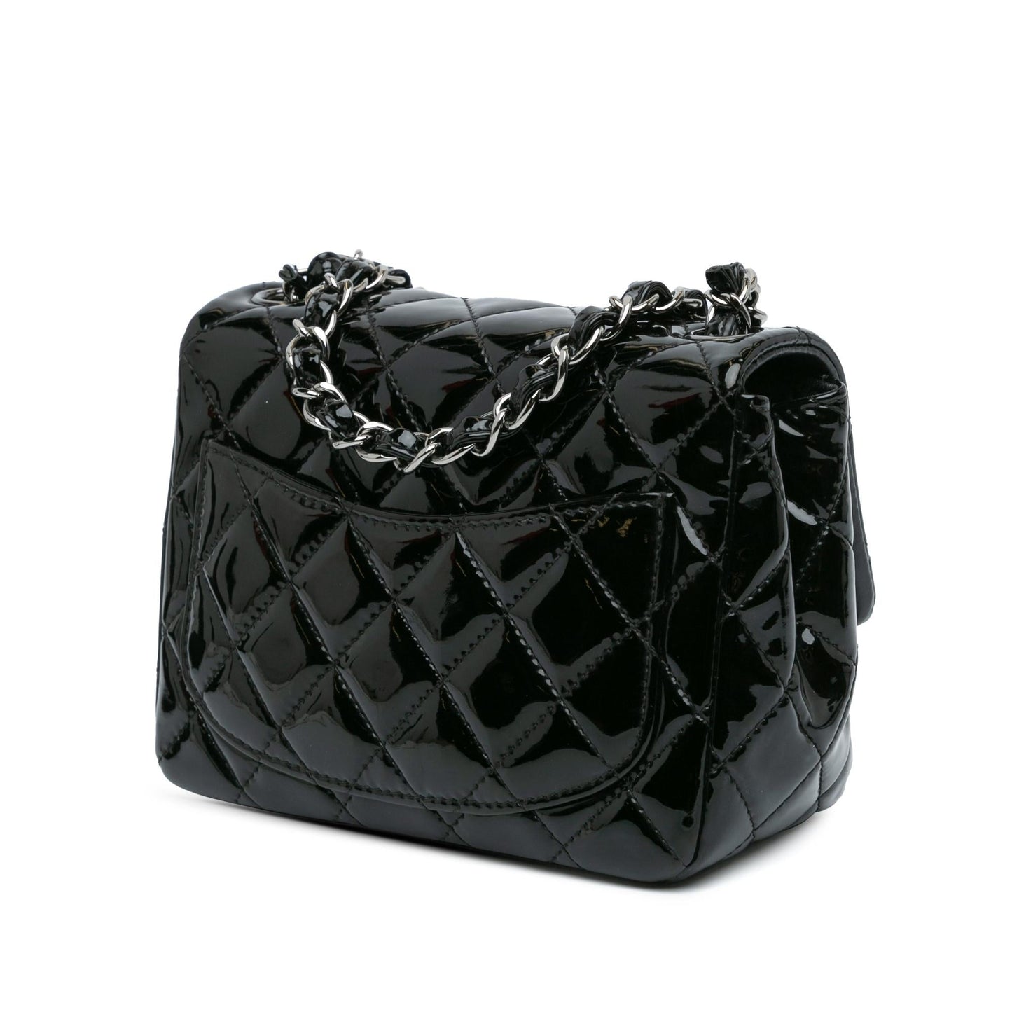 Chanel Mini Square Classic Patent Single Flap