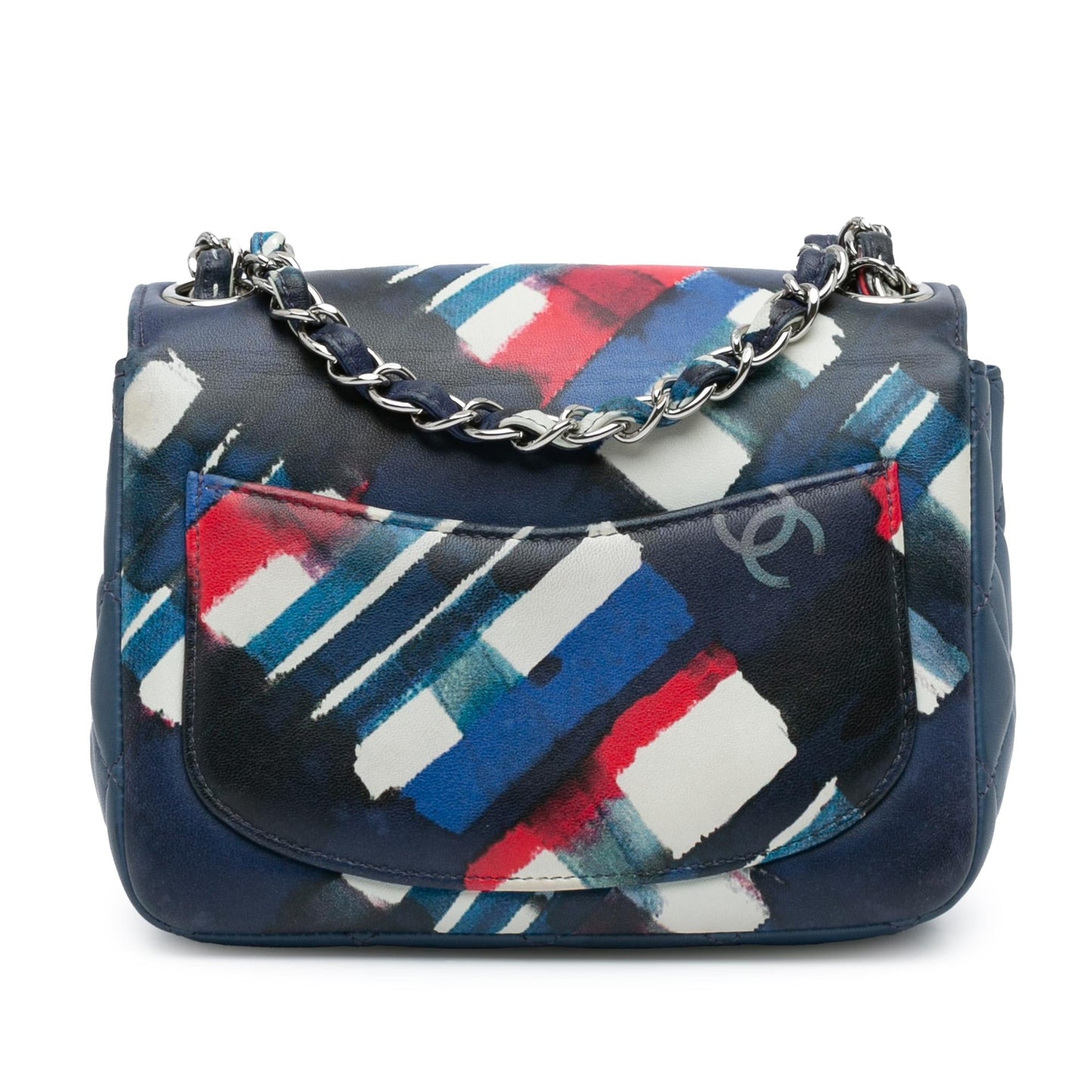Chanel Mini Square Classic Printed Lambskin Airlines Flap (SHG-jTZMhW) Crossbody