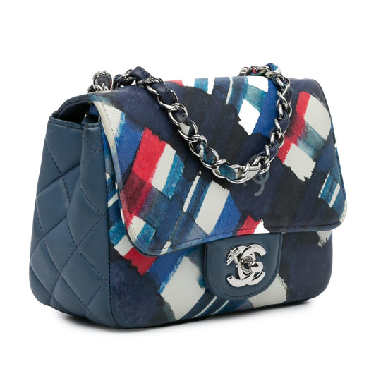 Chanel Mini Square Classic Printed Lambskin Airlines Flap Crossbody