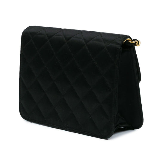 Chanel Mini Square Classic Satin Single Flap Crossbody