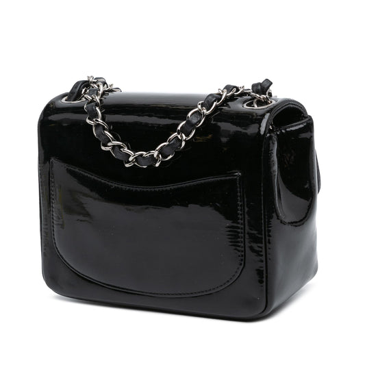Chanel Mini Square Patent Single Flap Crossbody