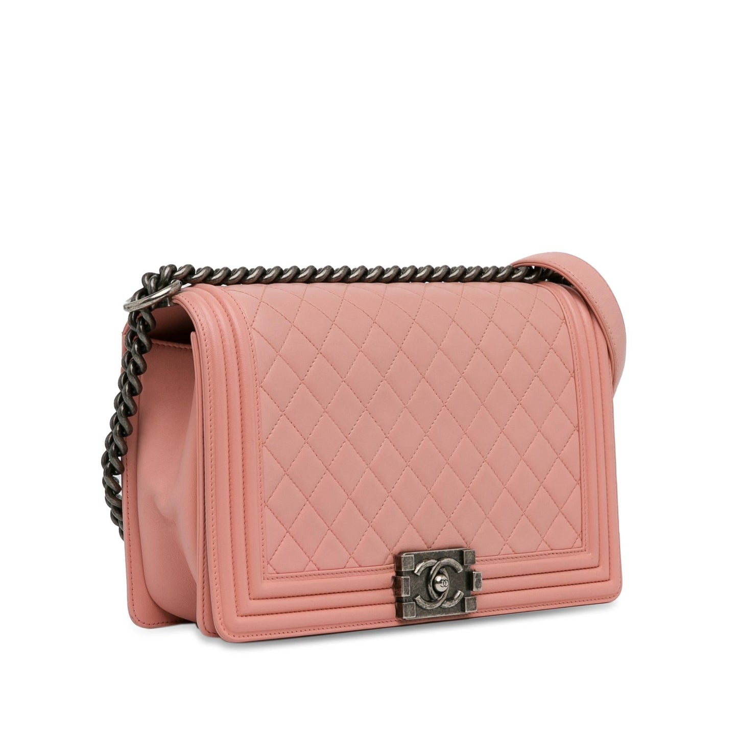 Chanel New Medium Lambskin Boy Flap (SHG-E3e9vY) Crossbody