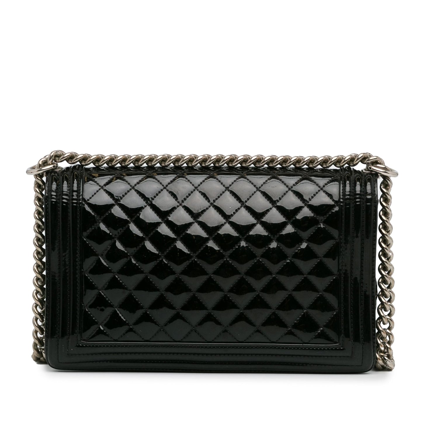 Chanel New Medium Patent Boy Flap (SHG-qryhXJ) Crossbody