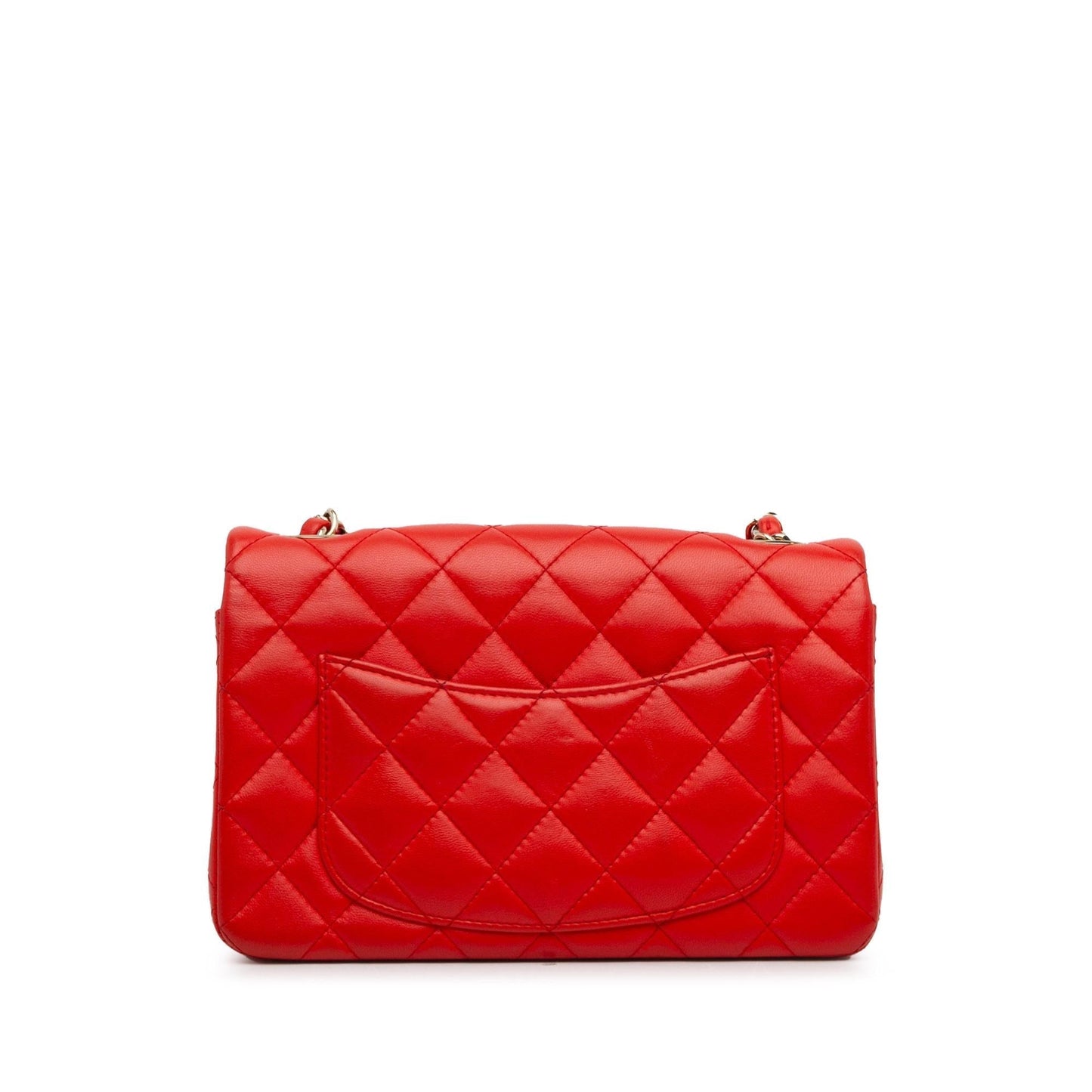 Chanel New Mini Classic Lambskin Single Flap (SHG-GZG) Crossbody