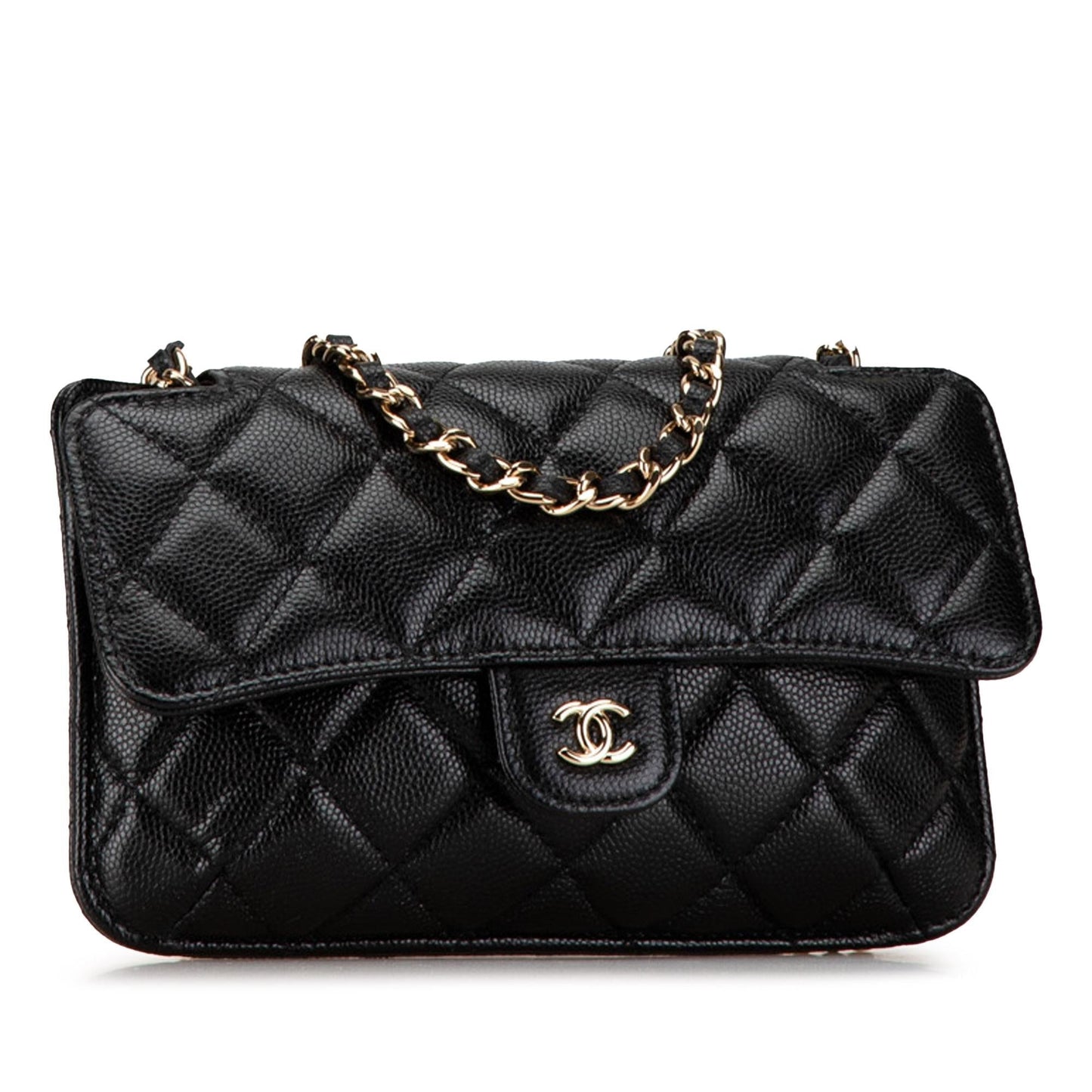 Chanel Nylon Graffiti Foldable Shopping Tote in Caviar Flap (SHG-HcnFTW)