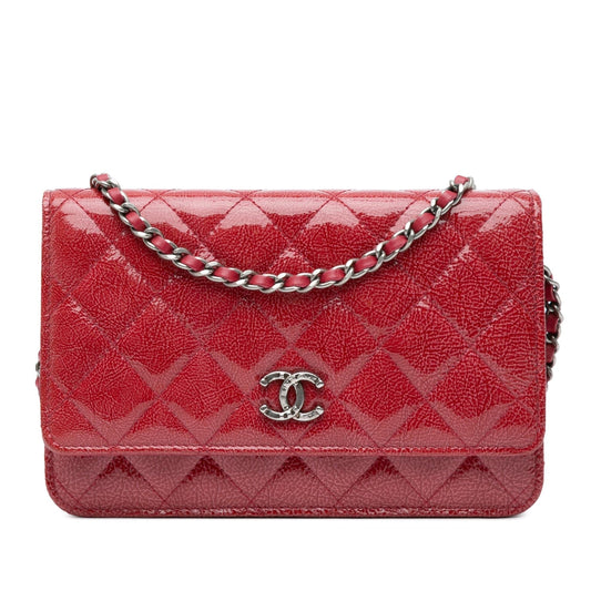 Chanel Dallas CC Patent Goatskin Wallet on Chain (SHG-vrlUi1) Crossbody