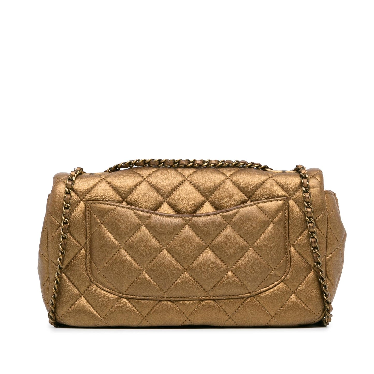 Chanel -Salzburg Metallic Lambskin CC Eyelet Flap (SHG-E5PCT2) Crossbody