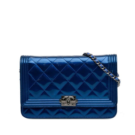 Chanel Patent Boy Wallet on Chain (SHG-0Lw1R6) Crossbody