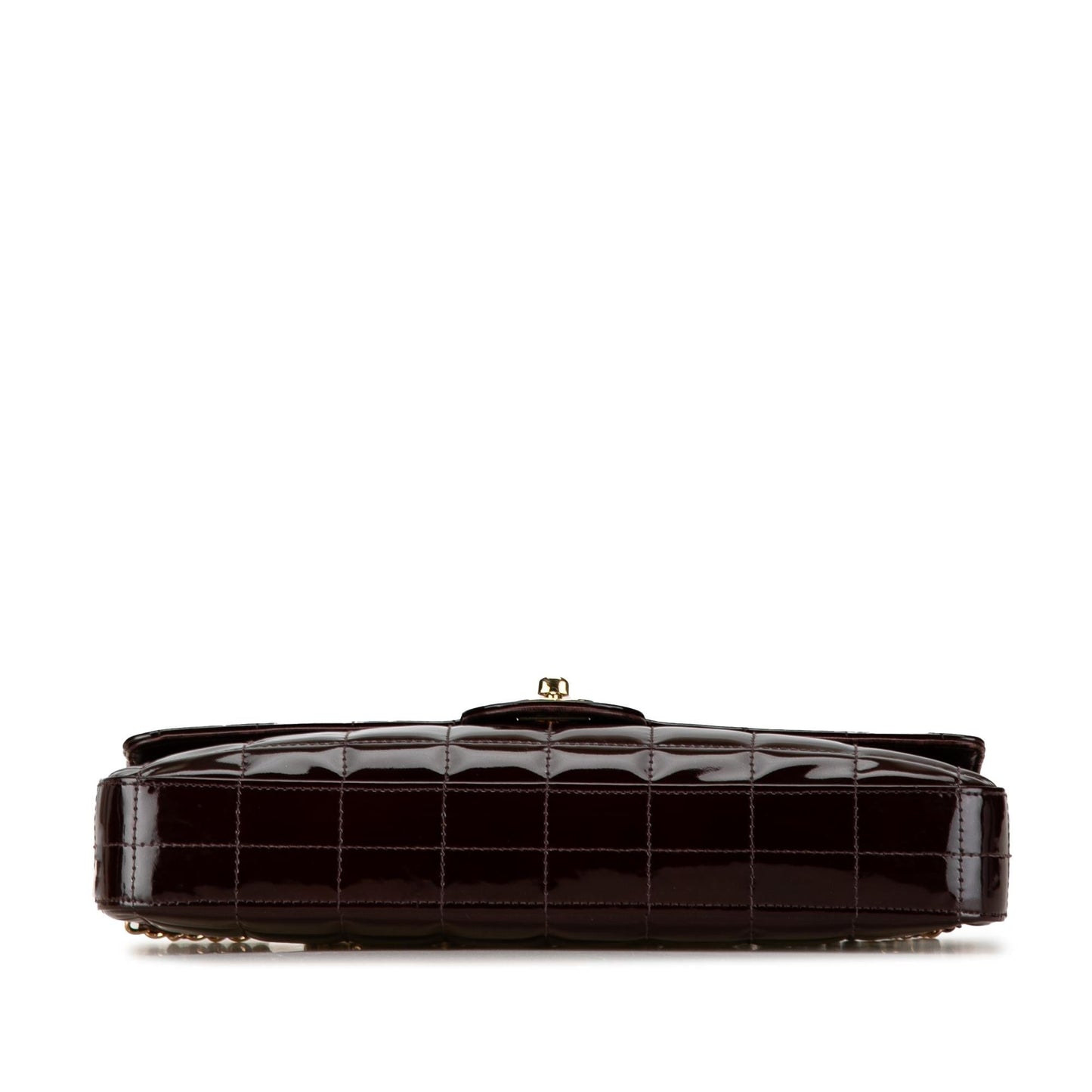 Chanel Patent Choco Bar East West Flap (SHG-0yHZCX) Shoulder Bag