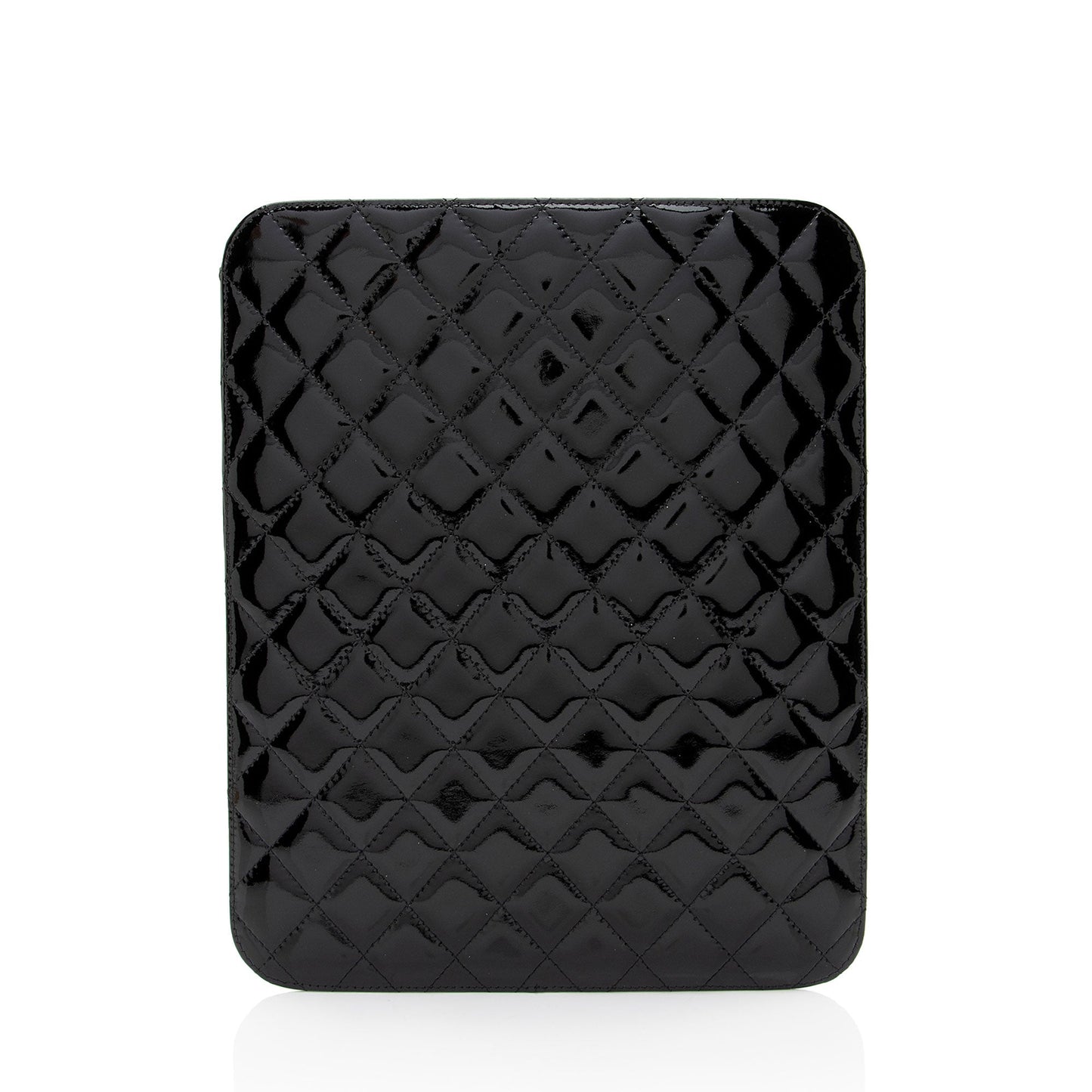 Chanel Patent Leather CC Brilliant iPad Case (SHF-erdd74)