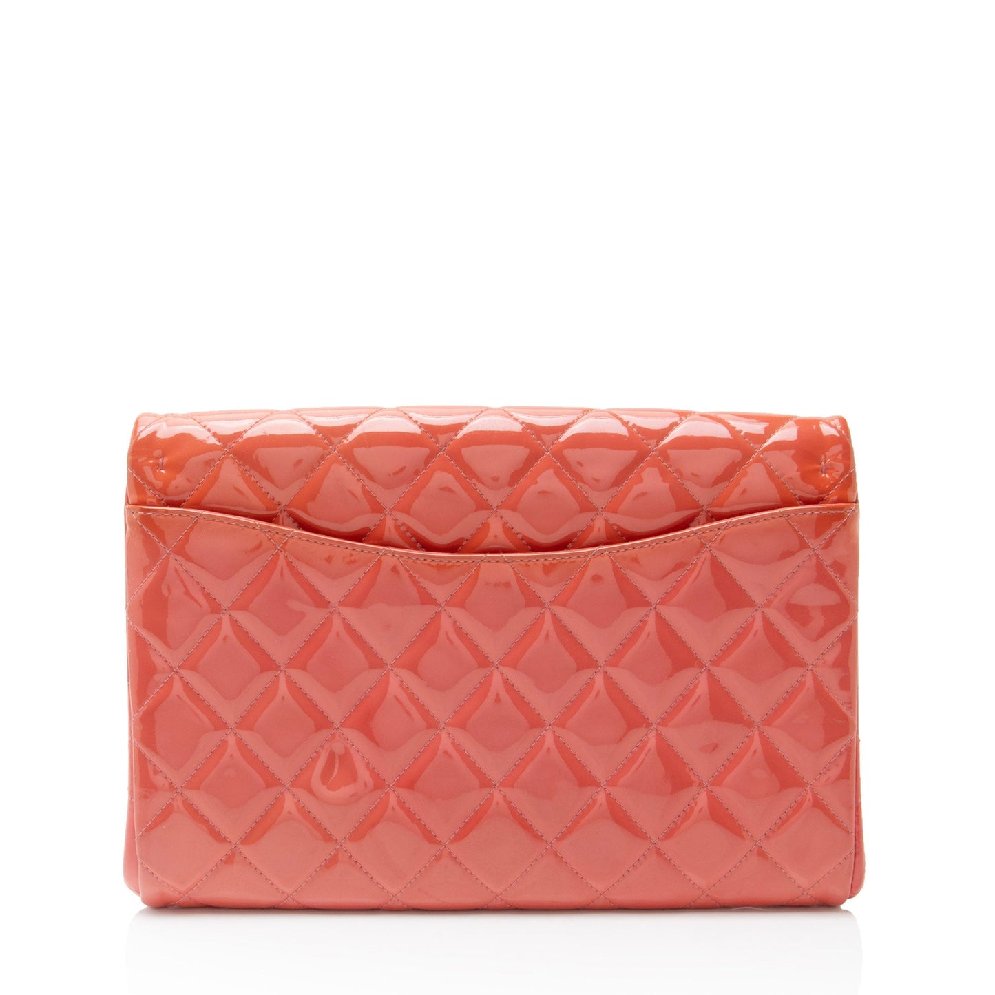 Chanel Patent Leather Chain Flap Clutch