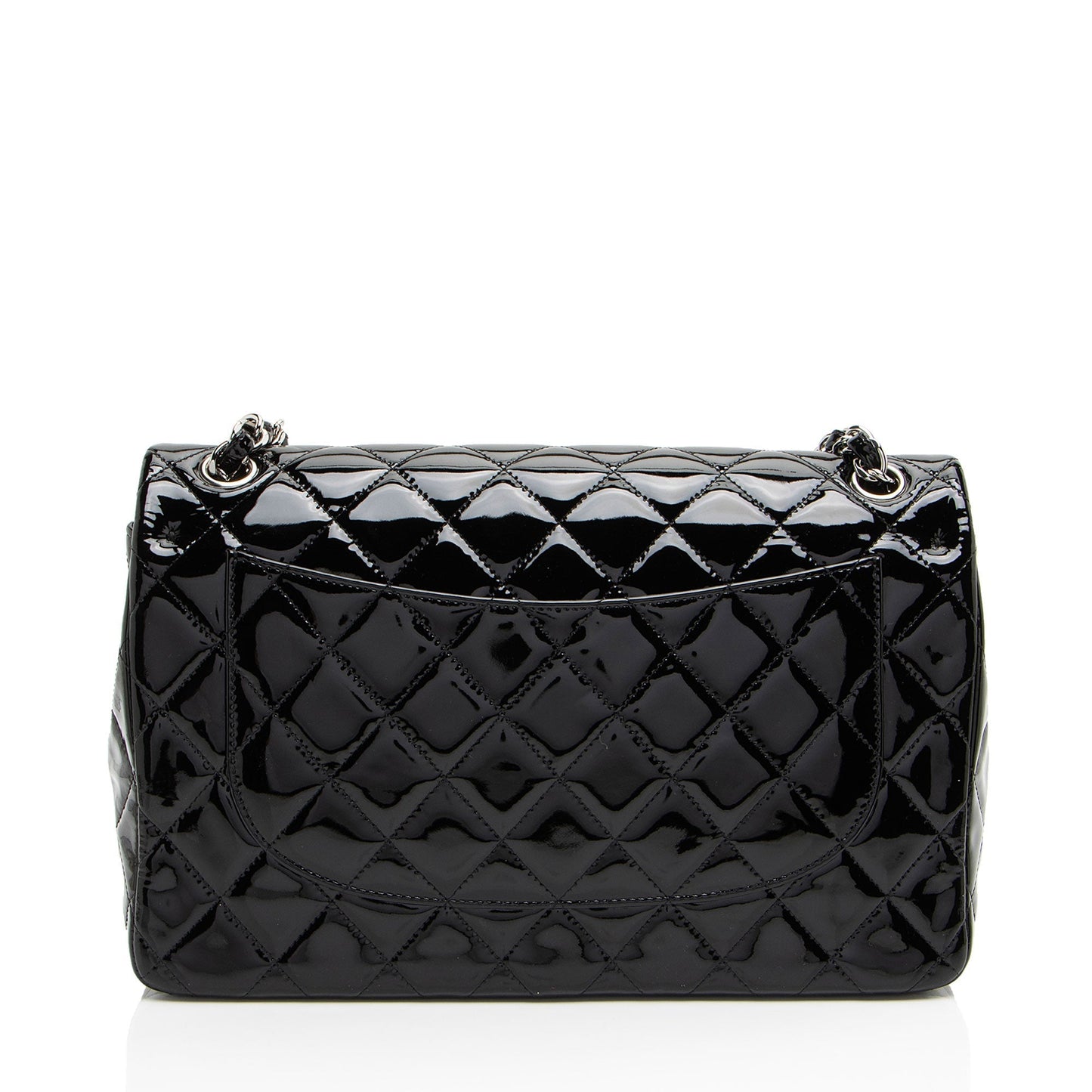 Chanel Patent Leather Classic Jumbo Double Flap Bag