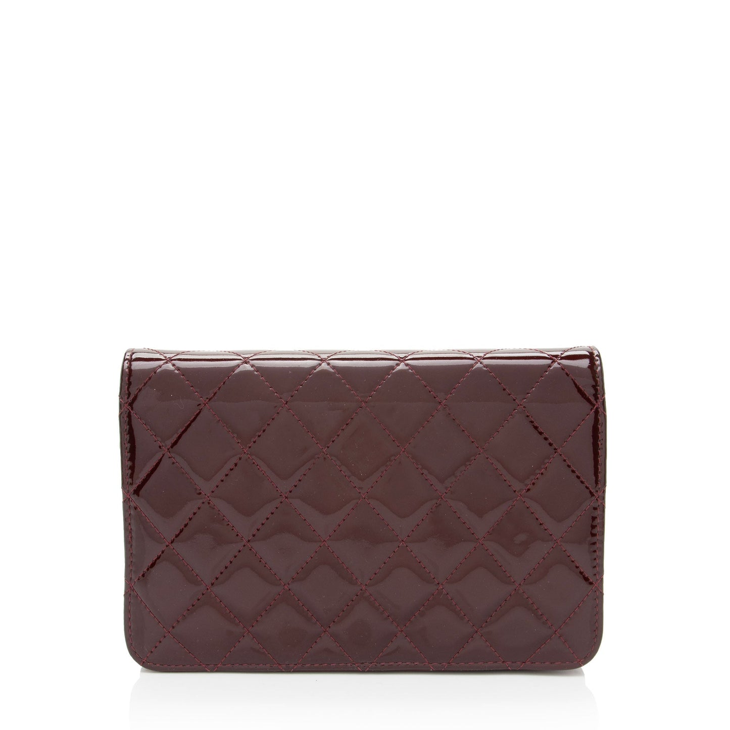 Chanel Patent Leather Classic Wallet on Chain (SHF-toY5Wd) Crossbody