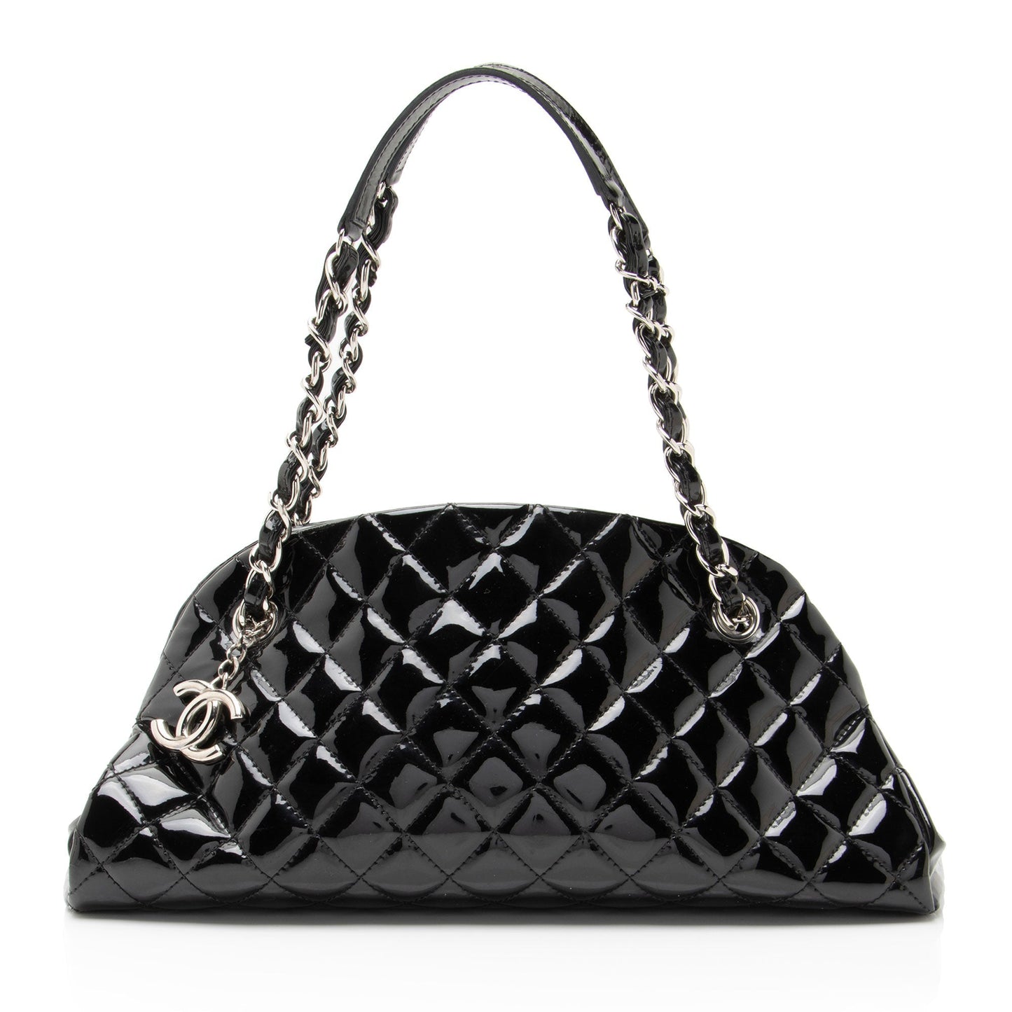 Chanel Patent Leather Just Mademoiselle Bowler Bag