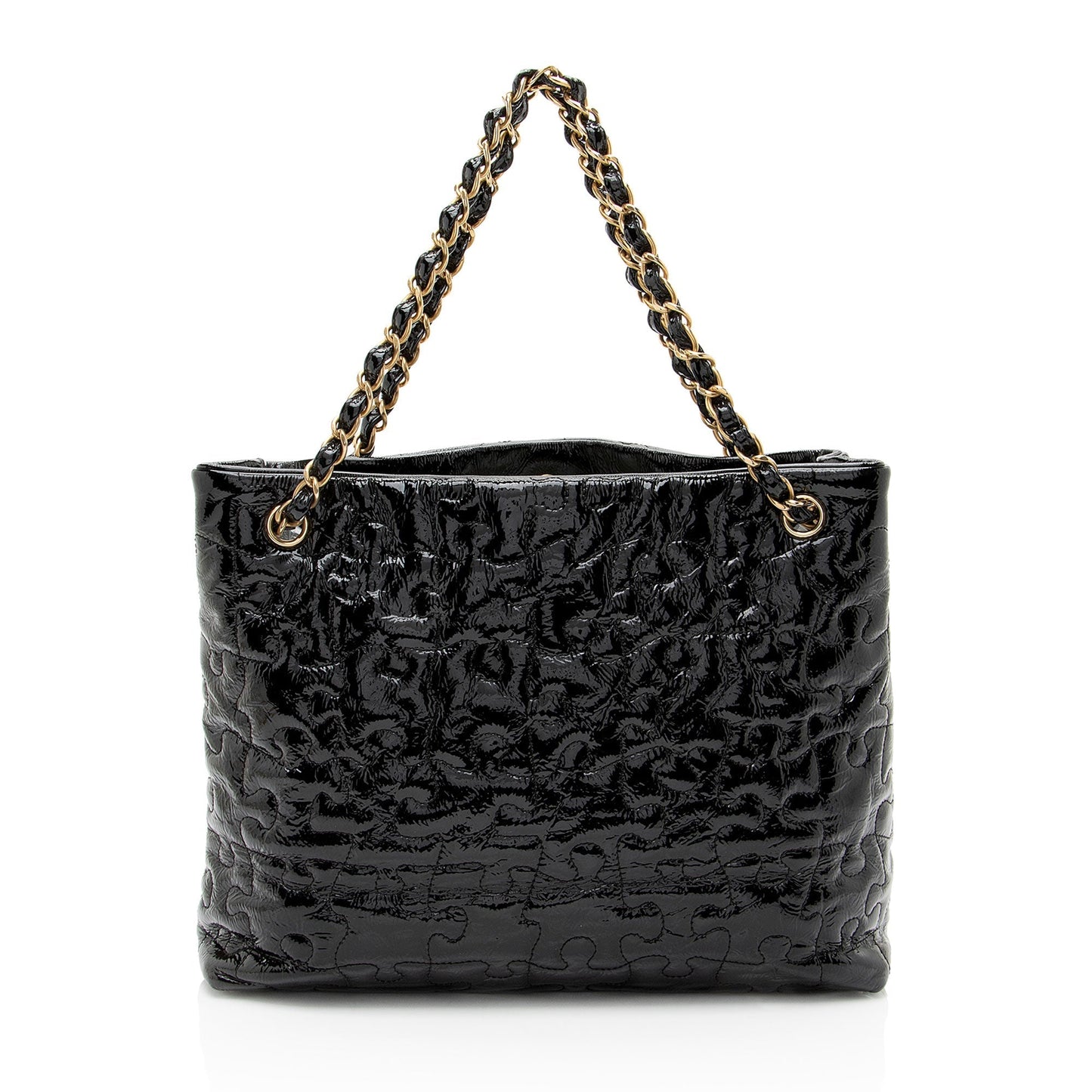 Chanel Patent Leather Puzzle Tote