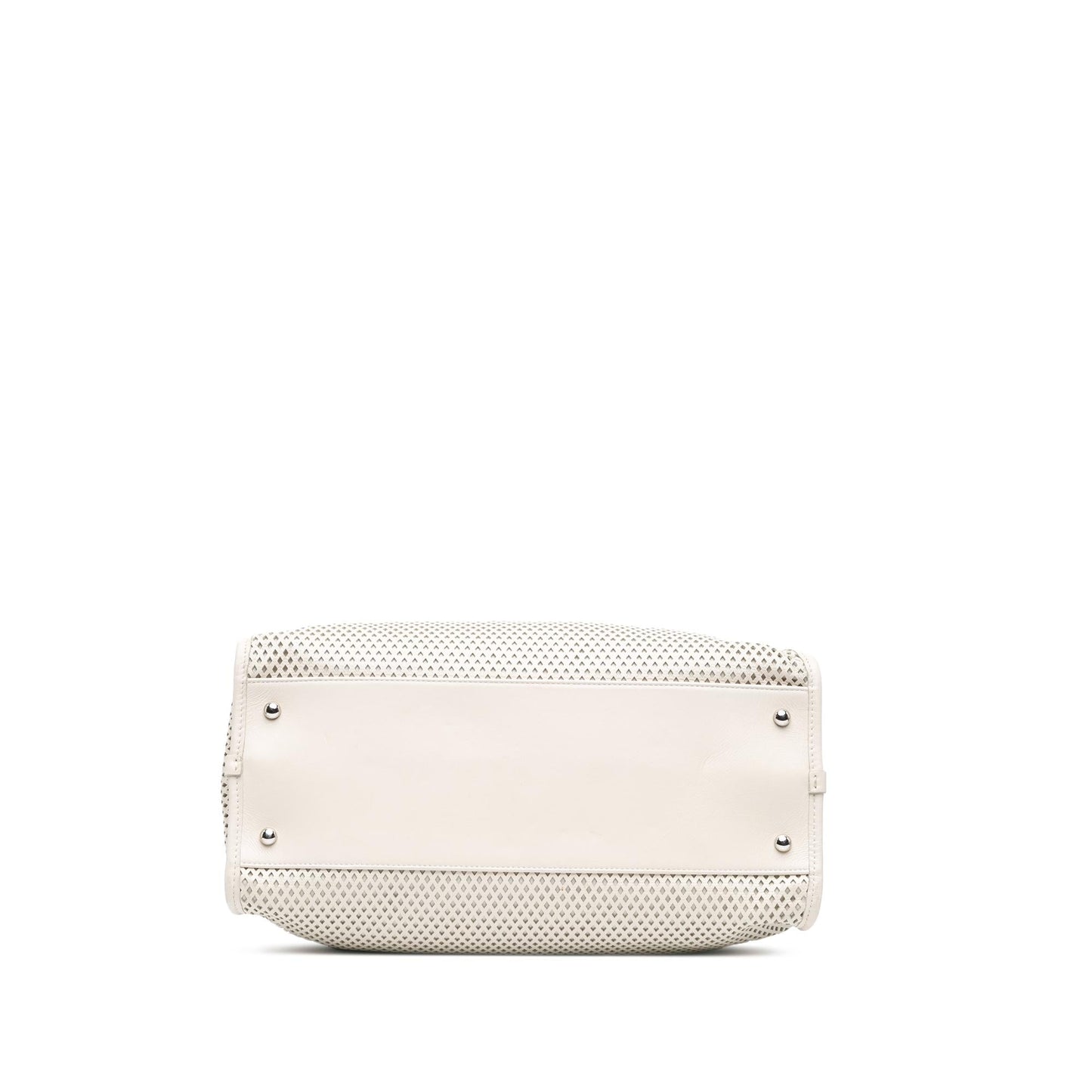 Chanel Perforated Calfskin Up In The Air Satchel Handbag